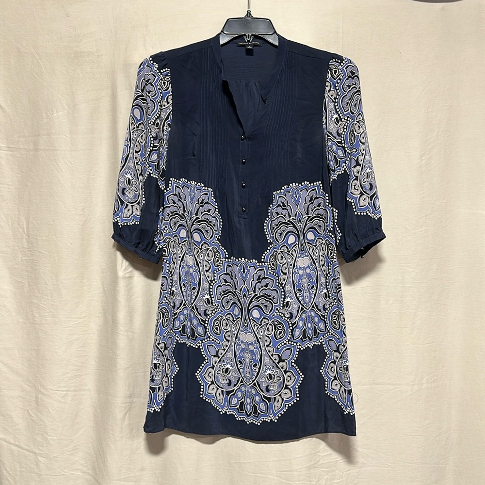 Banana‎ Republic Top / Size S / Silk Paisley Print Tunic / Box 4-5